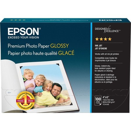 EPSON Paper, Photo, 4X6, Gloss We Pk EPSS041727